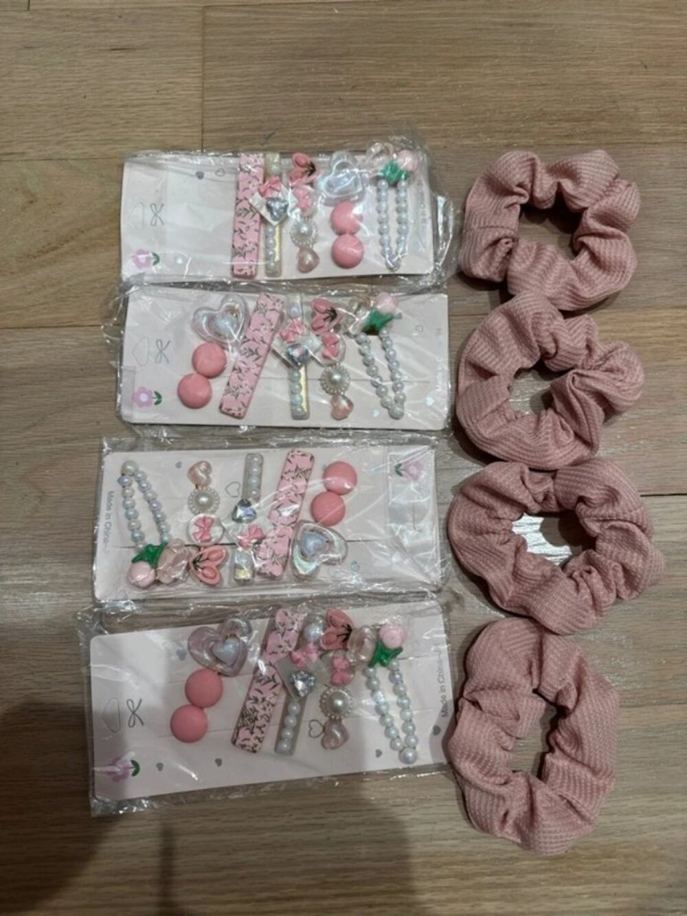 Girls Hair Accessories Bundle 24 Pcs Clips Ties New
